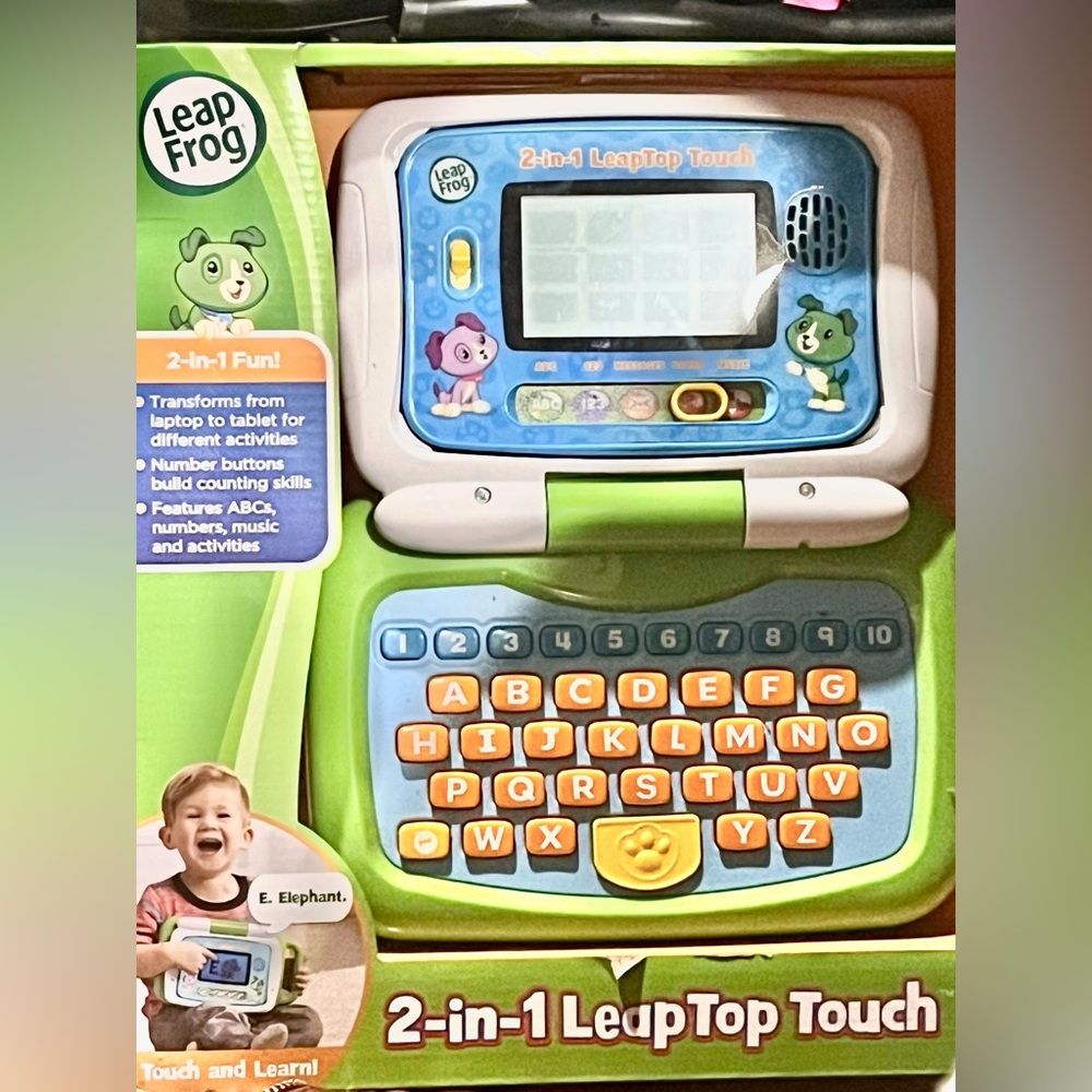 LeapFrog 2-in-1 LeapTop Touch - Green and Blue